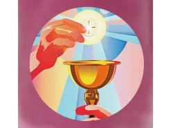 HS Candle Duftkerze & Glas Kommunion Lavendel Lila* Windlichter