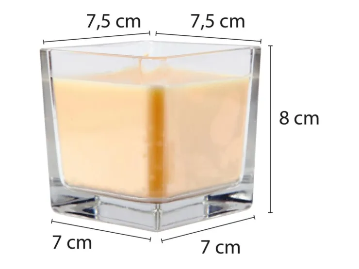 HS Candle Duftkerze & Glas Sternzeichen Vanille 50 Stunden Löwe* Windlichter