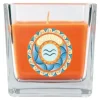 HS Candle Duftkerze & Glas Sternzeichen Honigmelone 50 Stunden Wassermann