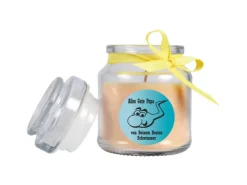 HS Candle Duftkerze & Glas Vatertag Vanille Gelb* Kerzen