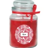 HS Candle Duftkerze & Glas Duft Schriftzug Bonbon Ø10 cm Rose* Windlichter
