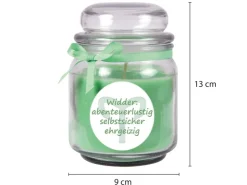 HS Candle Duftkerze & Glas Sternzeichen Coconut Limes 70 Stunden Widder* Windlichter