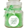 HS Candle Duftkerze & Glas Sternzeichen Coconut Limes 30 Stunden Schütze
