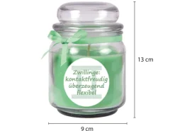 HS Candle Duftkerze & Glas Sternzeichen Coconut Limes 70 Stunden Zwillinge* Windlichter