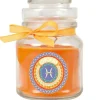 HS Candle Duftkerze & Glas Sternzeichen Honigmelone 30 Stunden Fische