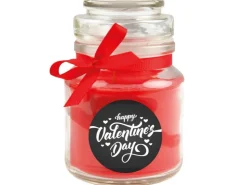 HS Candle Duftkerze & Glas Valentinstag Bonbon 30h Valentine's Day* Windlichter