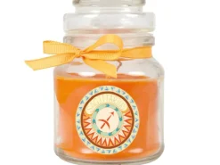 HS Candle Duftkerze & Glas Sternzeichen Honigmelone 30 Stunden Schütze* Windlichter