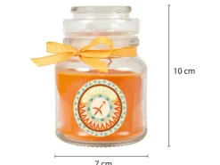 HS Candle Duftkerze & Glas Sternzeichen Honigmelone 30 Stunden Schütze* Windlichter