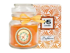 HS Candle Duftkerze & Glas Sternzeichen Honigmelone 30 Stunden Schütze* Windlichter