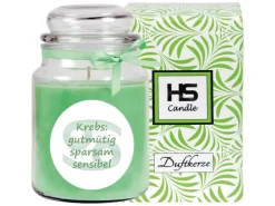 HS Candle Duftkerze & Glas Sternzeichen Coconut Limes 110 Stunden Krebs