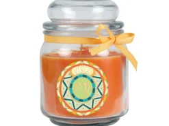 HS Candle Duftkerze & Glas Sternzeichen Honigmelone 70 Stunden Jungfrau* Windlichter