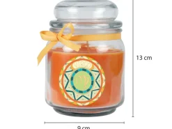 HS Candle Duftkerze & Glas Sternzeichen Honigmelone 70 Stunden Jungfrau* Windlichter