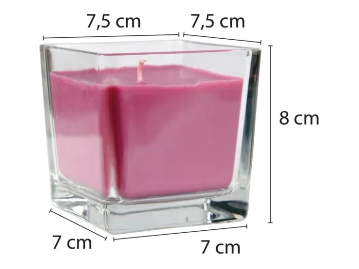HS Candle Duftkerze & Glas Sternzeichen Lavendel 50 Stunden Wassermann* Windlichter