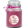 HS Candle Duftkerze & Glas Karneval Lila Bonbon 110h