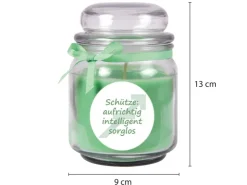 HS Candle Duftkerze & Glas Sternzeichen Coconut Limes 70 Stunden Schütze