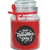 HS Candle Duftkerze & Glas Valentinstag Bonbon 110h Valentine's Day* Windlichter