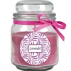 HS Candle Duftkerze & Glas Duft Schriftzug Bonbon Ø9 cm Lavendel