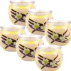 HS Candle Duftkerze Motiv 6er Pack Vanille* Windlichter