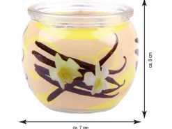 HS Candle Duftkerze Motiv 6er Pack Vanille* Windlichter