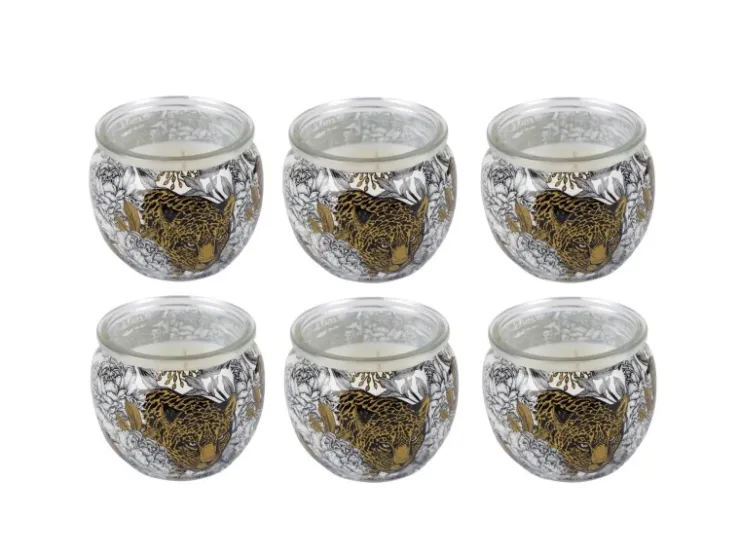 HS Candle Duftkerze Motiv 6er Pack Anti Tabak Ginger Lime