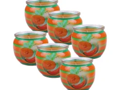 HS Candle Duftkerze Motiv 6er Pack Fresh Melon* Windlichter