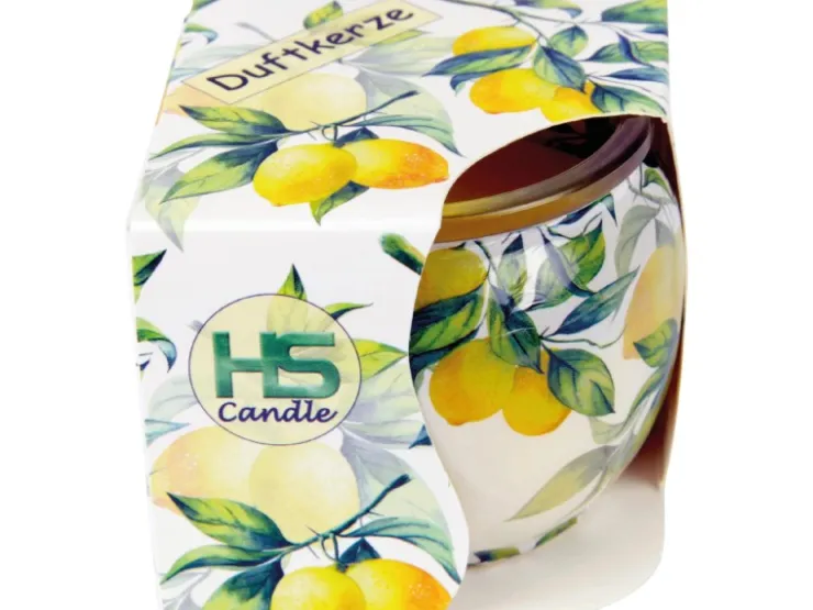 HS Candle Duftkerze Motiv Kerze Raumduft Lemon* Kerzen