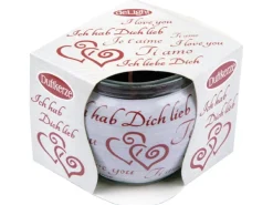 HS Candle Duftkerze Sprüche Kerze Raumduft Ich Liebe Dich* Kerzen