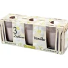 HS Candle Duftkerzen Classic Kerzen 3er Pack Vanille* Kerzen