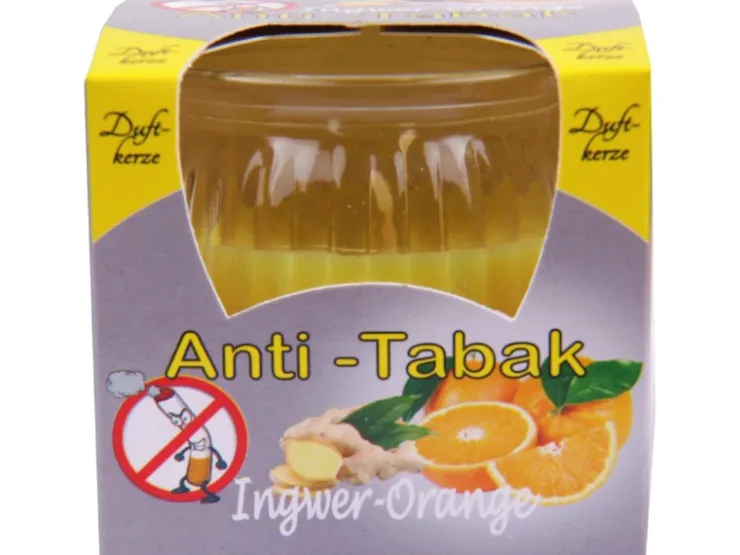 HS Candle Duftkerzen Raumerfrischer 6er Pack AntiTabak Ingwer Orange* Kerzen|Windlichter