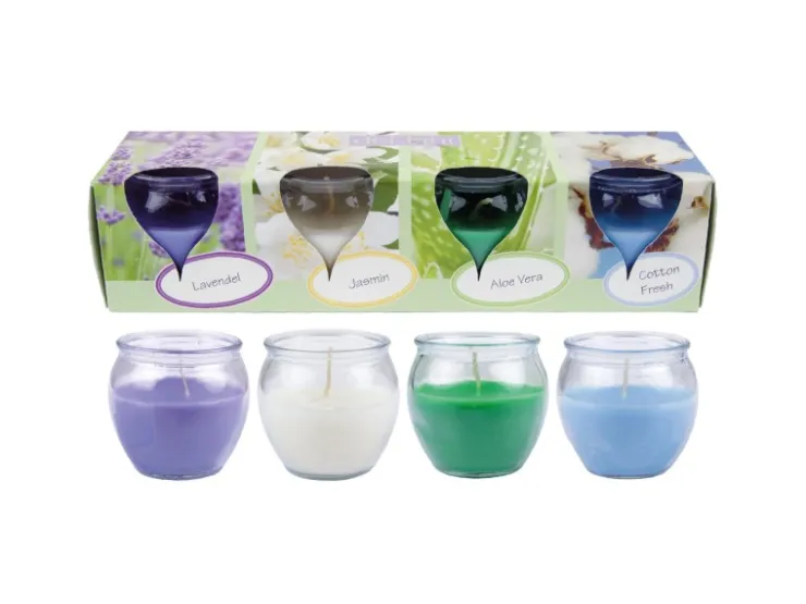HS Candle Duftkerzen Selection 4 Kerzen Mix Pack Floral Selection* Kerzen