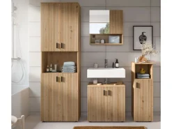 Inn.Furn Badezimmer Kommode in Eiche 30 x 95 cm Livia* Kommode
