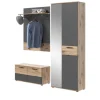 Inn.Furn Garderoben-Set Eiche Grau 3-teilig 175 cm mit Soft-Close Tomaso* Möbelserien