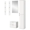 Inn.Furn Garderoben-Set 5-teilig in Weiß Hochglanz 153 cm SystemX