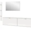 Inn.Furn Garderoben-Set 5-teilig in Weiß Hochglanz 238 cm SystemX