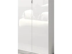 Inn.Furn Garderoben-Set 5-teilig in Weiß Hochglanz 238 cm SystemX