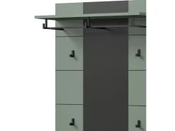 Inn.Furn Garderoben-Set 5-teilig in Salbei und Grau 255 cm Cooper* Möbelserien