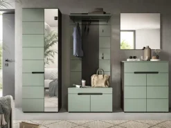Inn.Furn Garderoben-Set 5-teilig in Salbei und Grau 255 cm Cooper* Möbelserien