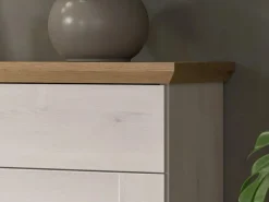 Inn.Furn Garderoben-Set 3-teilig Weiß Lärche 175 cm Landhaus-Stil Mirano* Möbelserien