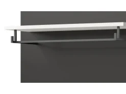 Inn.Furn Garderoben-Set 5-teilig in Weiß und Grau 175 cm Cooper