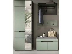 Inn.Furn Garderoben-Set 4-teilig in Salbei und Grau 160 cm Cooper