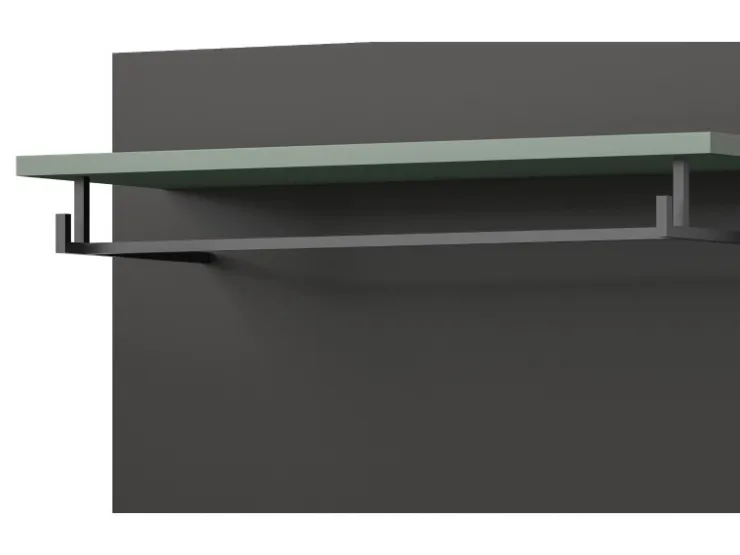 Inn.Furn Garderoben-Set 4-teilig in Salbei und Grau 160 cm Cooper