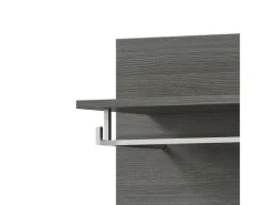 Inn.Furn Garderoben-Set 5-teilig Weiß Hochglanz Grau 250 cm Rumba* Möbelserien