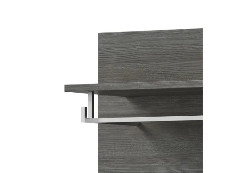 Inn.Furn Garderoben-Set 4-teilig Weiß Hochglanz Grau 175 cm Rumba* Möbelserien
