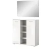 Inn.Furn Garderoben-Set 2-teilig Weiß Hochglanz 110 cm mit 10 Fächern Grazie* Möbelserien
