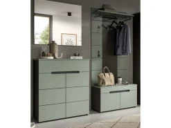 Inn.Furn Garderoben-Set 4-teilig in Salbei und Grau 175 cm Cooper