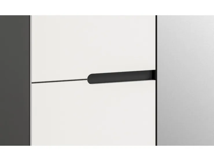 Inn.Furn Garderoben-Set 6-teilig in Weiß und Grau 255 cm Cooper* Möbelserien