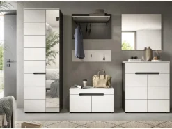 Inn.Furn Garderoben-Set 6-teilig in Weiß und Grau 255 cm Cooper* Möbelserien