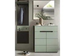 Inn.Furn Garderoben-Set 3-teilig in Salbei und Grau 140 cm Cooper