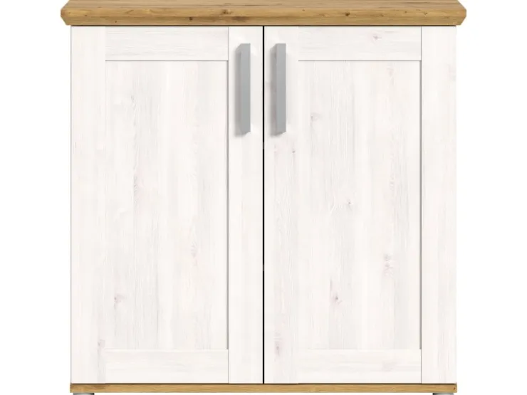 Inn.Furn Kommode Weiß Lärche Eiche Artisan 95 cm Landhaus Mirano
