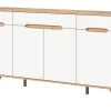 Inn.Furn Sideboard Weiß Eiche 185 cm mit Soft-Close-Funktion Hygge* Sideboards